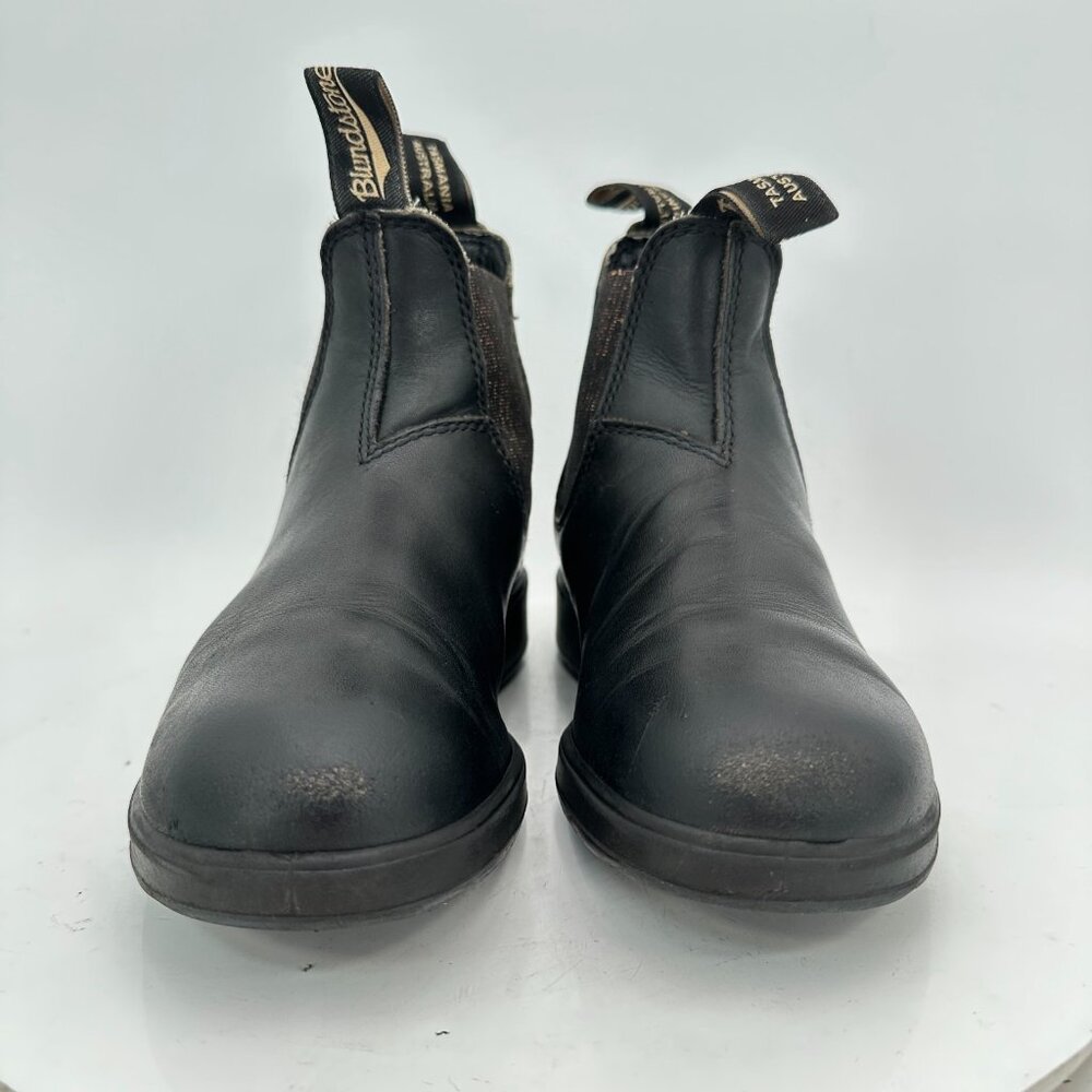 Blundstone Women Size 3 US 6 Black Leather Side Elastic Pull On Chelsea Boot - Picture 2 of 11